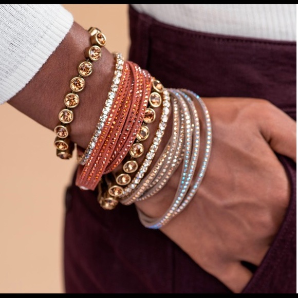 Swarovski Bronze Goddess Ice Bracelet - Picture 4 of 5